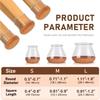 Verdickte Silikon-Stuhlbein-Kappen Weiche Stumme Möbel-Fußpolster Schutzhüllen Stuhlbein Boden Schoner