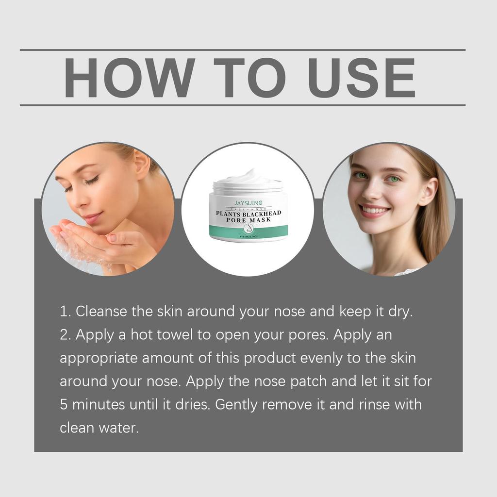 Juesing Blackhead Tearing Nasal Mask-Gentle Pore Cleansing & Skin Softening Daily Use