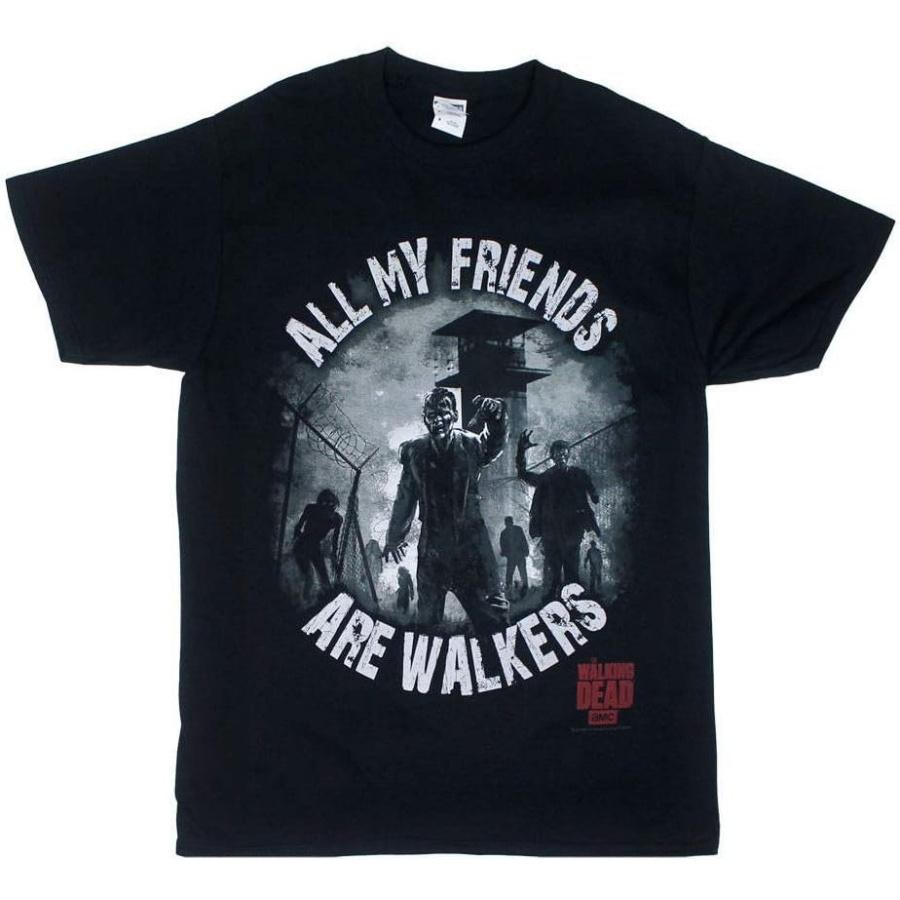 The Walking Dead All My Friends Are Walkers Mens Black T-Shirt _ S XXXXXL разноцветный