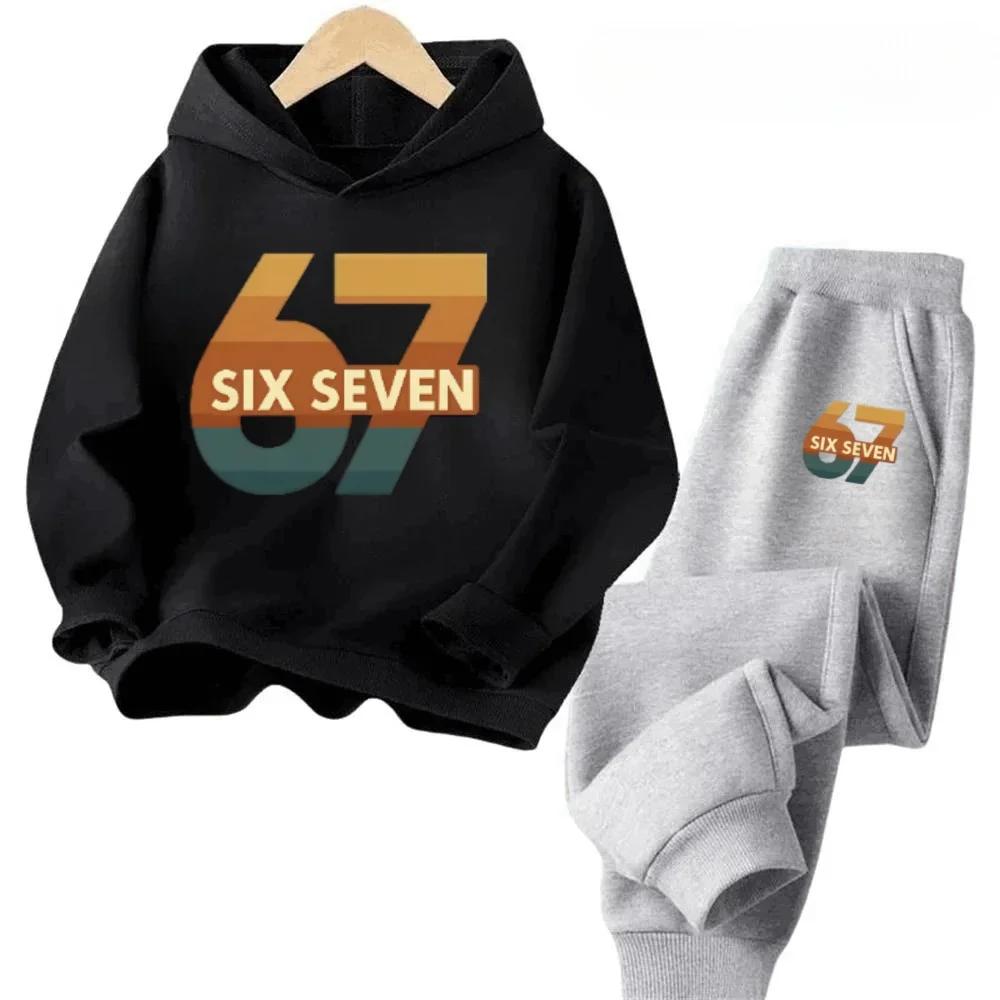 67 Comfortable Suits Suitable for Children From 4 To 13 Years Old, Fashionable and Versatile Hoodie Suits