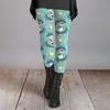 Women's Fashion Halloween Printed Stretch Bottoms Sleep Casual Home Pants