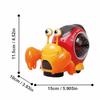 Plastic Dancing Hermit Crab Toys With Music Crawling Crab Sensory Toy  Children Birthday Gift