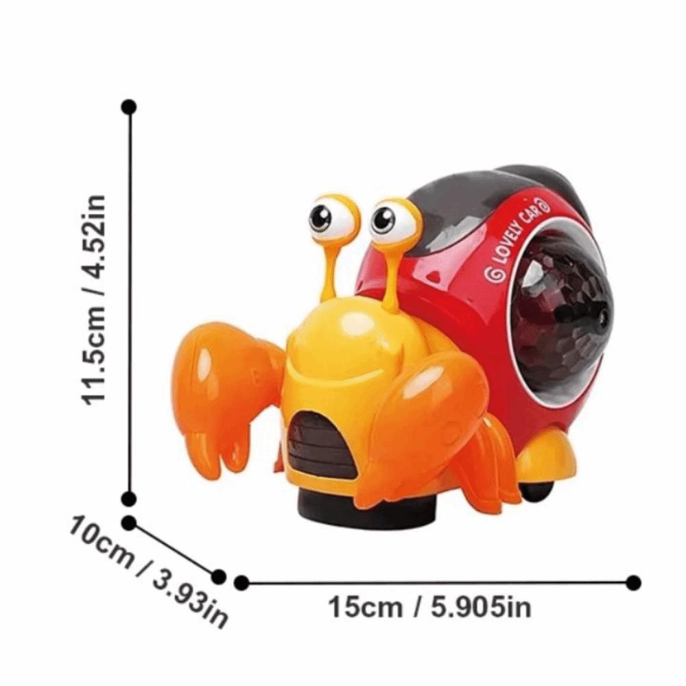 Plastic Dancing Hermit Crab Toys With Music Crawling Crab Sensory Toy  Children Birthday Gift