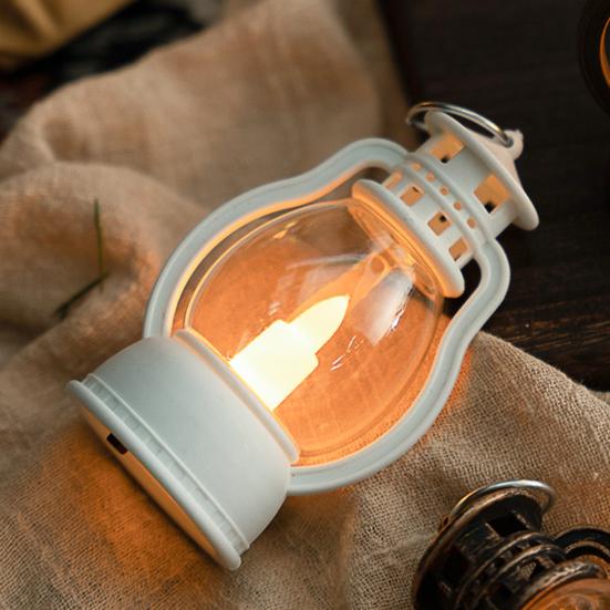 Exquisite Candle Lantern Glare Free Enhance Atmosphere Durable Mini Lantern with Flickering LED Candles Decor