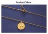 Cazador North Star Pendant Necklace for Women Gold Color Coin Stainless Steel Choker Chain Necklace Jewelry Mother Day Gift New