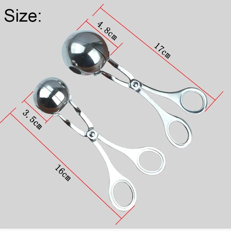 Stainless Steel Meatball Clip, Fish Ball, Rice Ball Making Mold Tool, Convenient Kitchen Meatball Maker