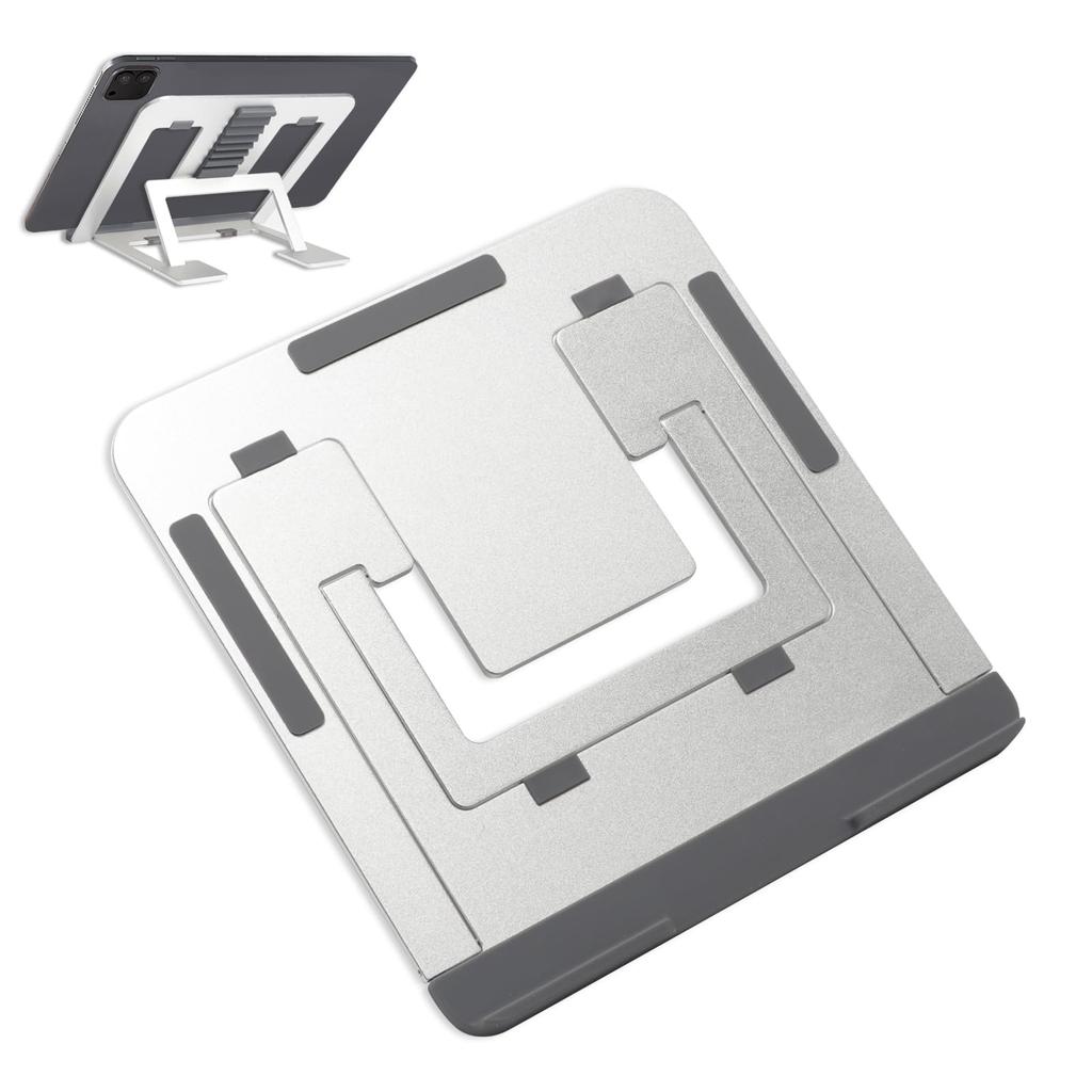 Foldable Laptop PC Tablet Heat Ergonomic Fits Inch and Stand, Stand, Stand, Dissipation, Non-Slip, Design, 9.7-15.6 Laptops, Tablets, E-Readers
