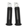 2X Motorcycle Black Rear Passenger Footrests Footpegs Foot Rests Pedal For Harley Davidson Sportster XL 883 1200