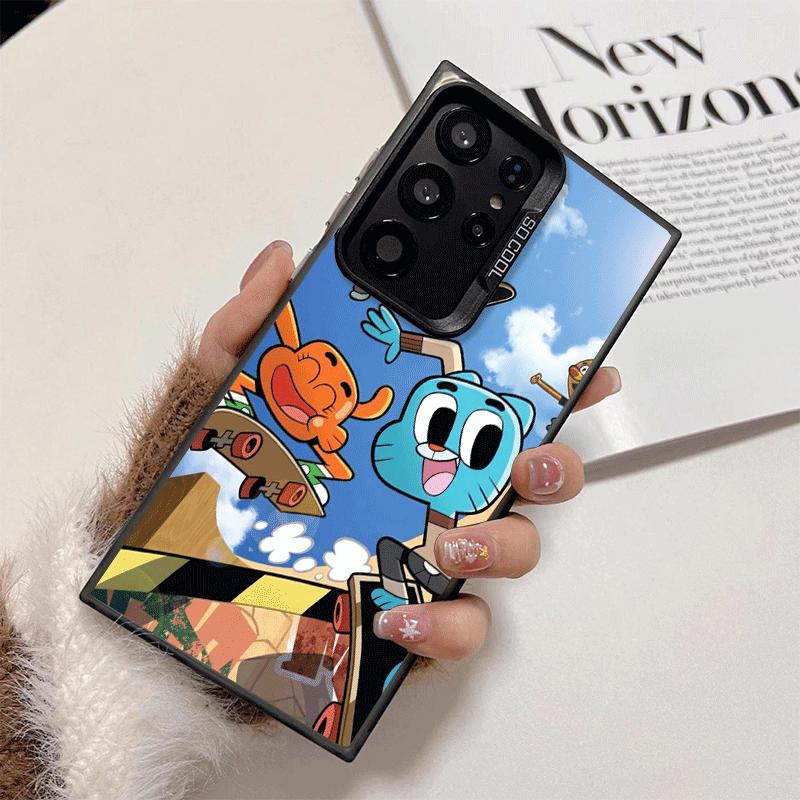 A-Amazing World G-Gumball Soft Phone Case for Samsung Galaxy S24 S25 FE S26 Edge S23 Ultra S22 Plus S21 + Shockproof Cover Back