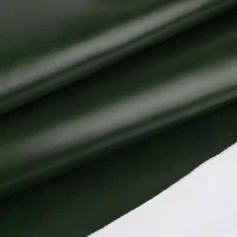 Hard cowhide material, dark green vegetable tanned leather, handmade DIY leather goods production, 2mm single shoulder crossbody