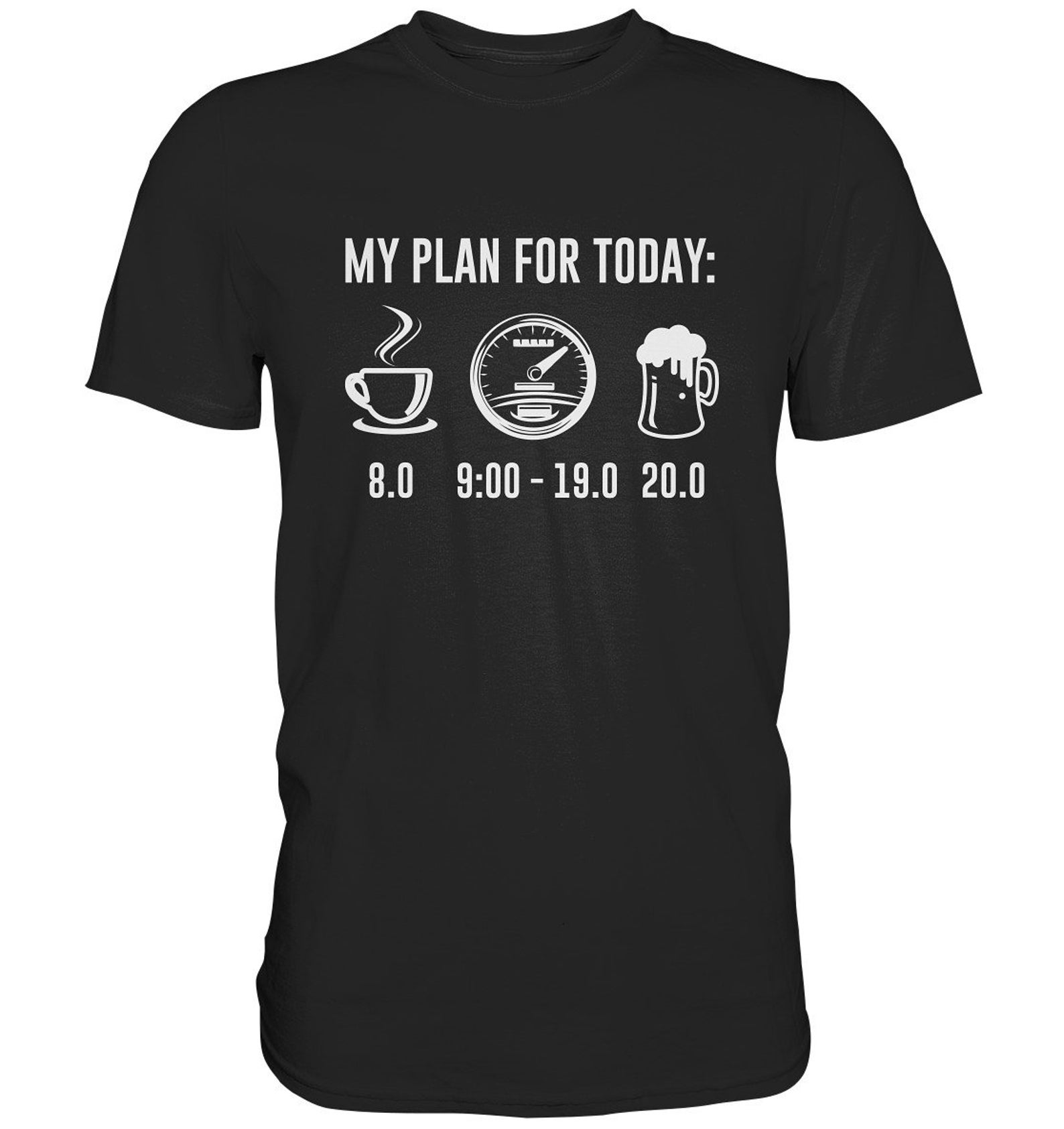 Motorbike Motorsport T-Shirt Motorcyclist Daily Plan Biker - Premium Shirt 3XL