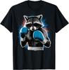 Raccoon Boxing Tee Creative Animal Lovers Cool Boxer Sport T-Shirt