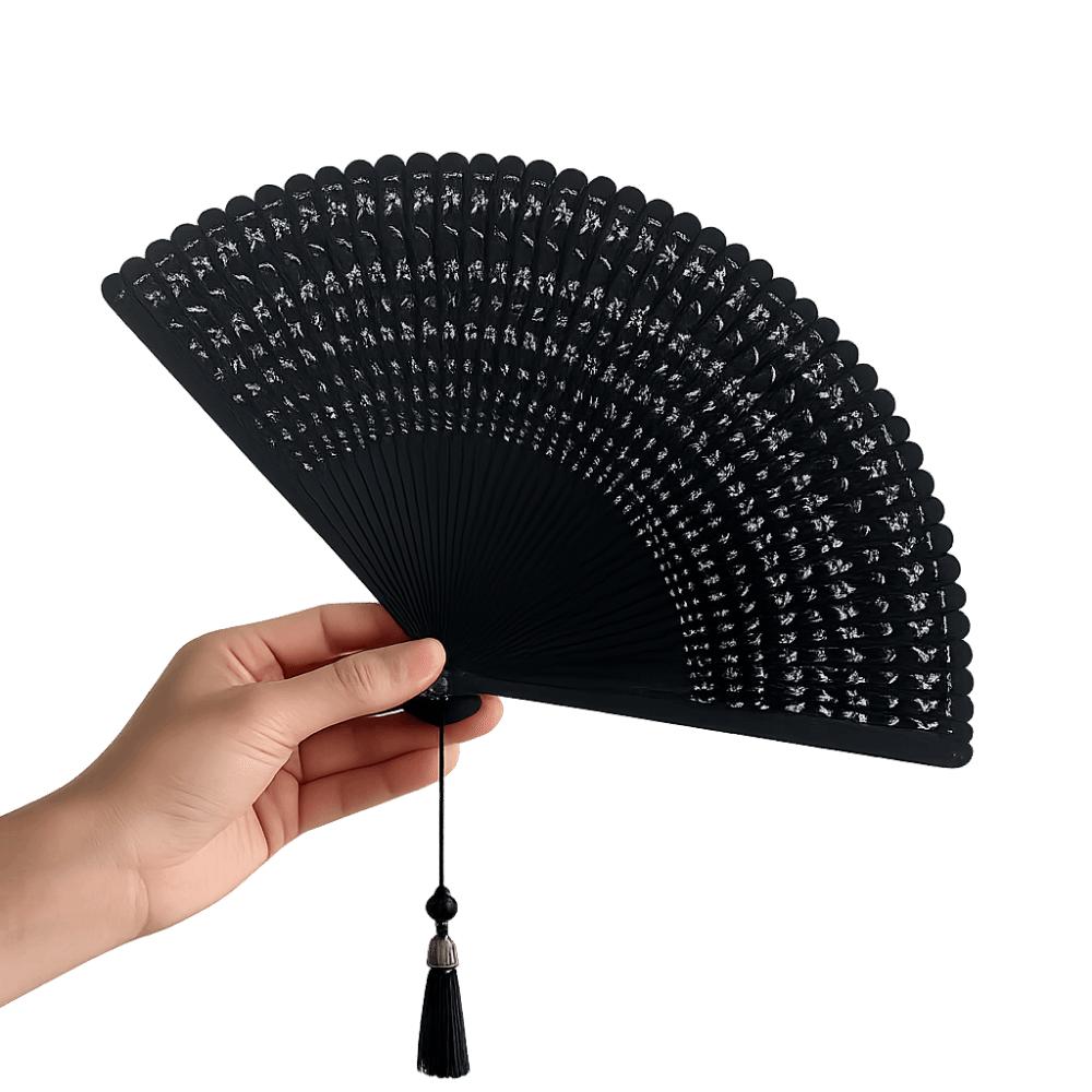 Portable Retro Hand Fan Elegant Classical Folding Fan Chinese Style Folding Bamboo Fan Home Decor