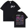T-shirt Grafiche a Fumetti Arcane Jinx da Uomo e Donna, T-shirt a Maniche Corte Retro Gotico, T-shirt Casual in Cotone, Moda