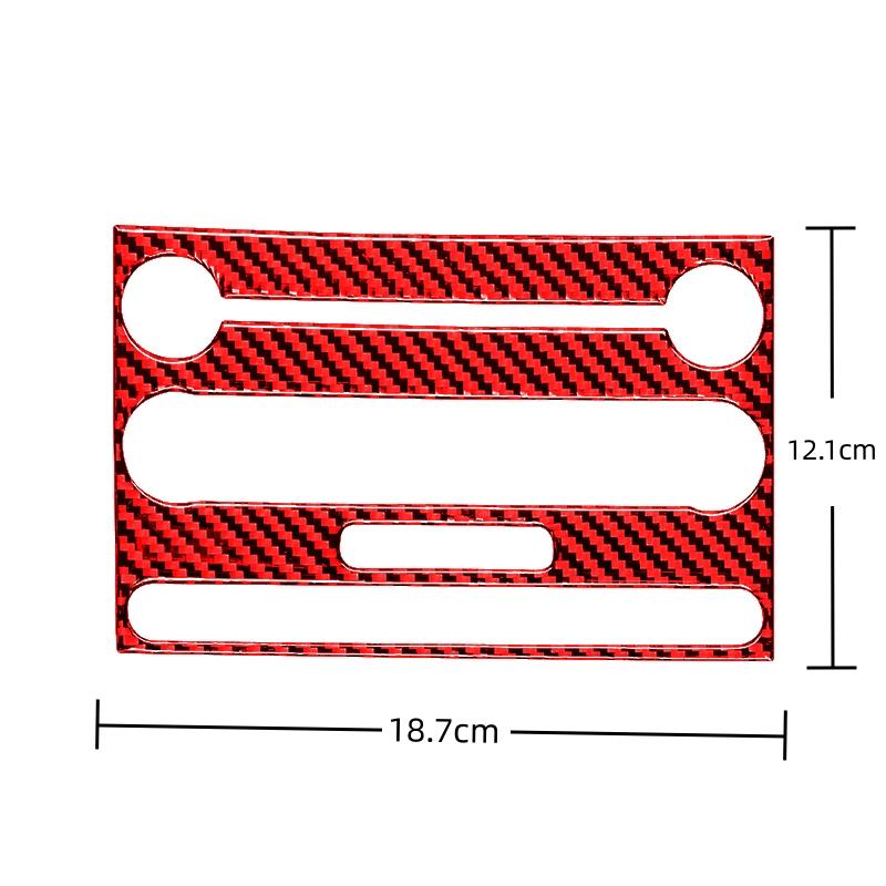For Ford Mustang GT 2005-2009 S197 Accessories Carbon Fiber Interior Car Center Console CD Panel Sticker Trim Frame Cover Decal