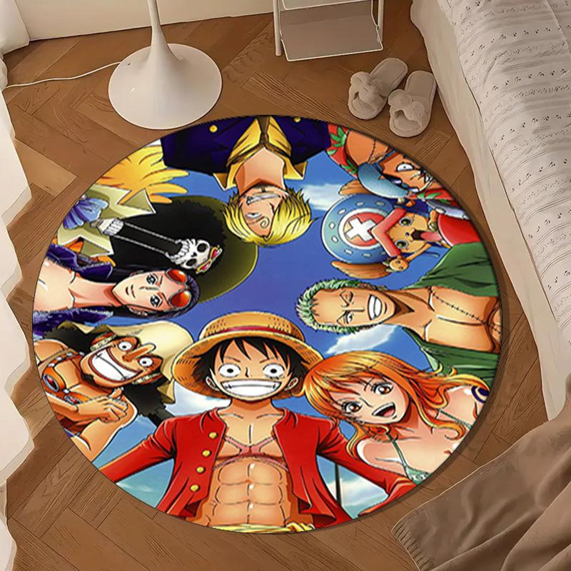 pirate Adventurous Journey Round Rug for Livingroom,Bedroom, Palyroom, Chair Rug, Area rug, Circle Carpet, Large Size Fan Christmas gift