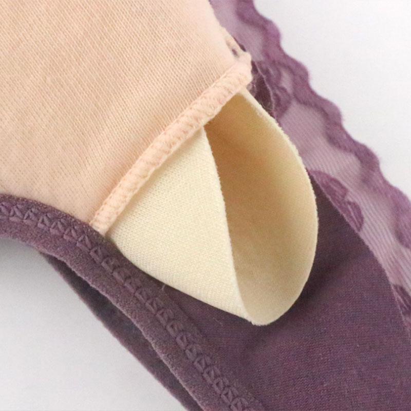 Women's Summer Front Buckle Lingerie Lace Without Steel Ring Wide Shoulder Strap Vest Large Size Bra