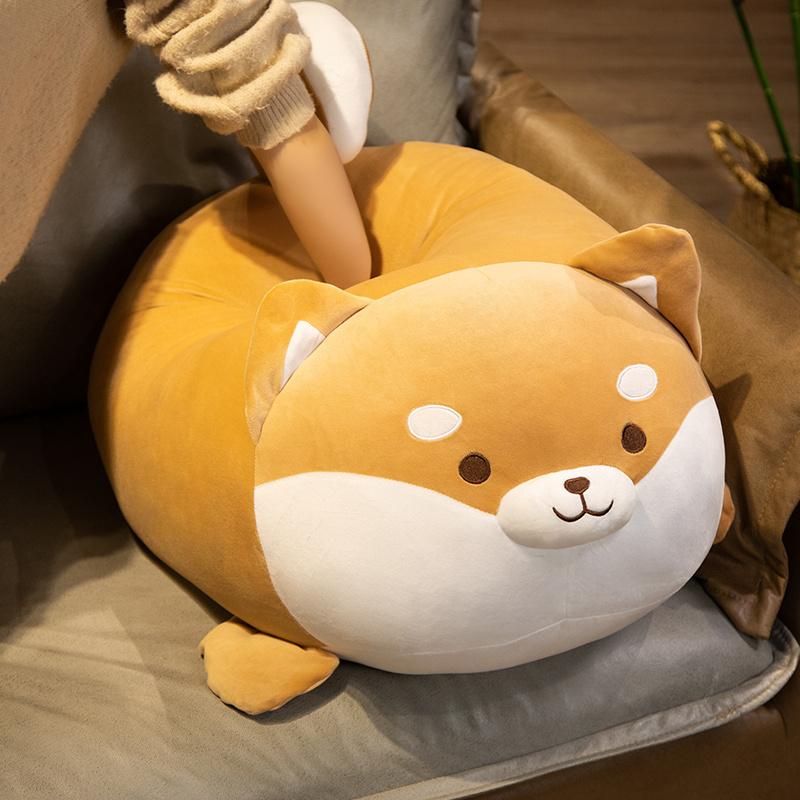 35-70cm Lovely Fat Shiba Inu & Corgi Dog Plush Toys Stuffed Soft Kawaii Animal Cartoon Pillow Dolls Gift