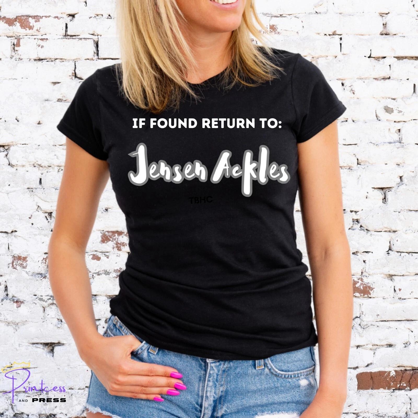 IF FOUND RETURN TO JENSEN ACKLES T-Shirt, SUPERNATURAL, Unisex/Lady Fit L