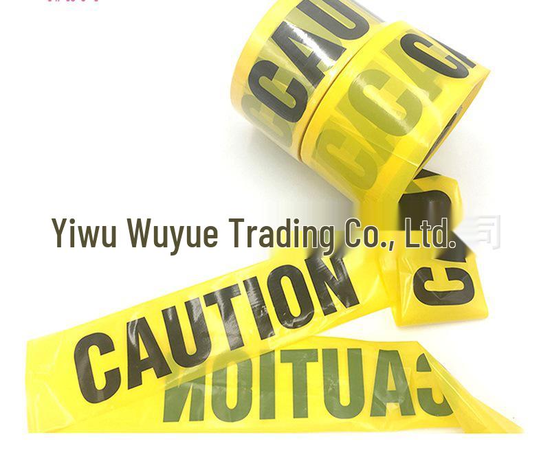 Caution Halloween Decorative Warning Tape - No Glue, Disposable Barrier