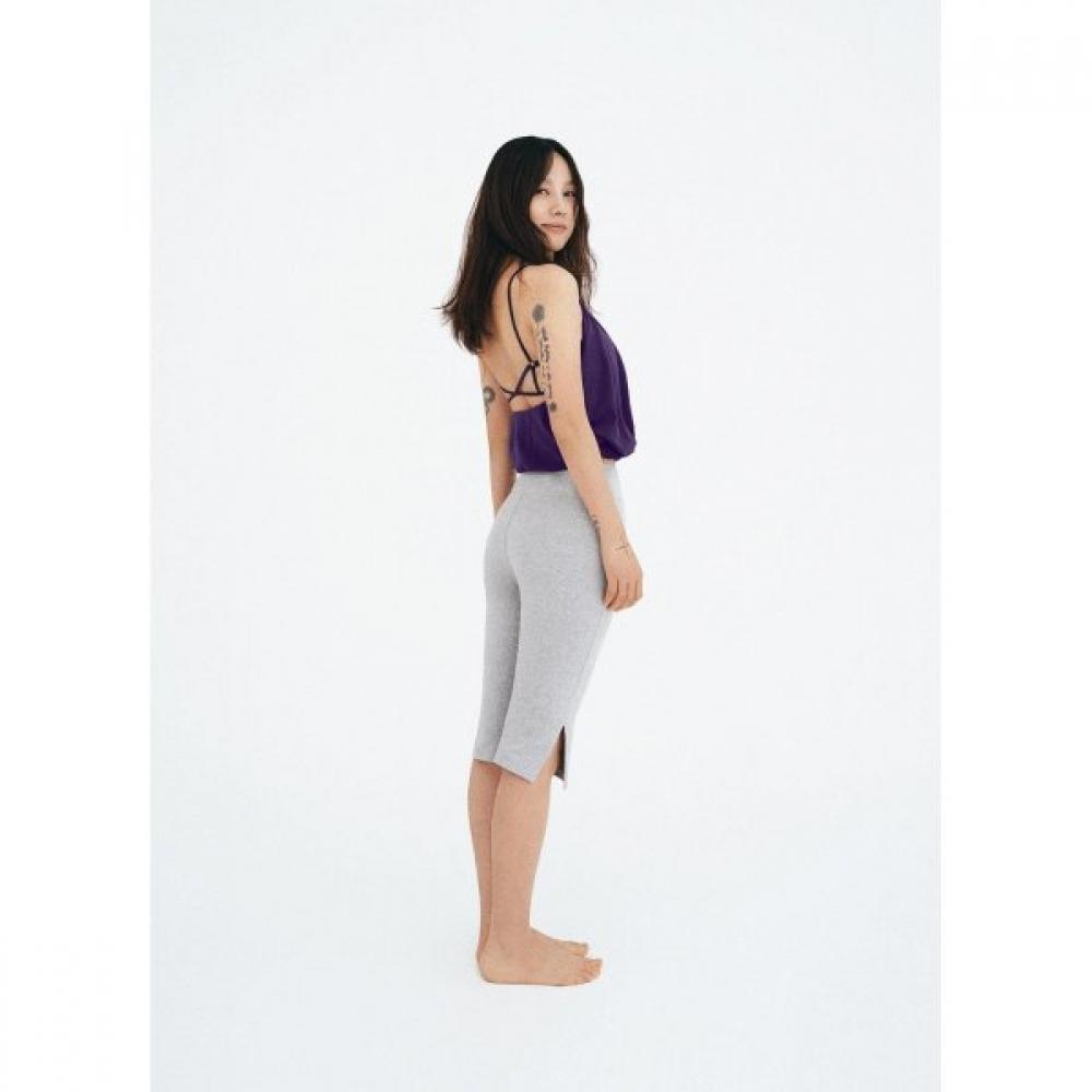 Budhi Mudra Biker Pants Dark Melange Grey  B61002als50 C28 Dark Melange Grey/XS