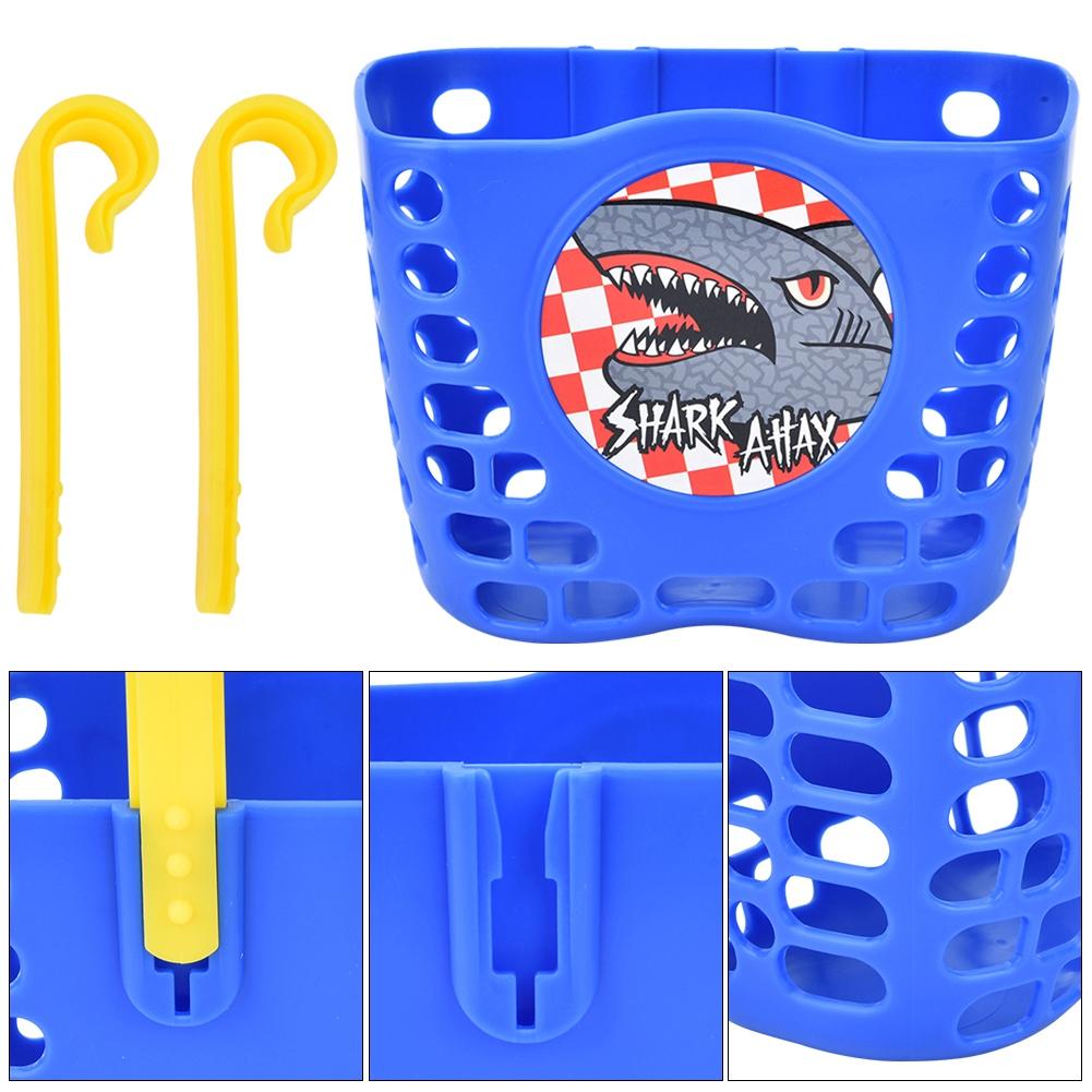 Outdoor Bicycle Scooter Cute Front Basket Bike Cycle Shopping Holder for Children Kids Blue