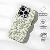 Fresh willow leaf pattern mobile phone case iPhone11 glossy texture protective case Apple 17 two-in-one magnetic film case