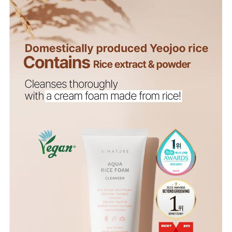 S.NATURE Aqua Rice Foam Cleanser
