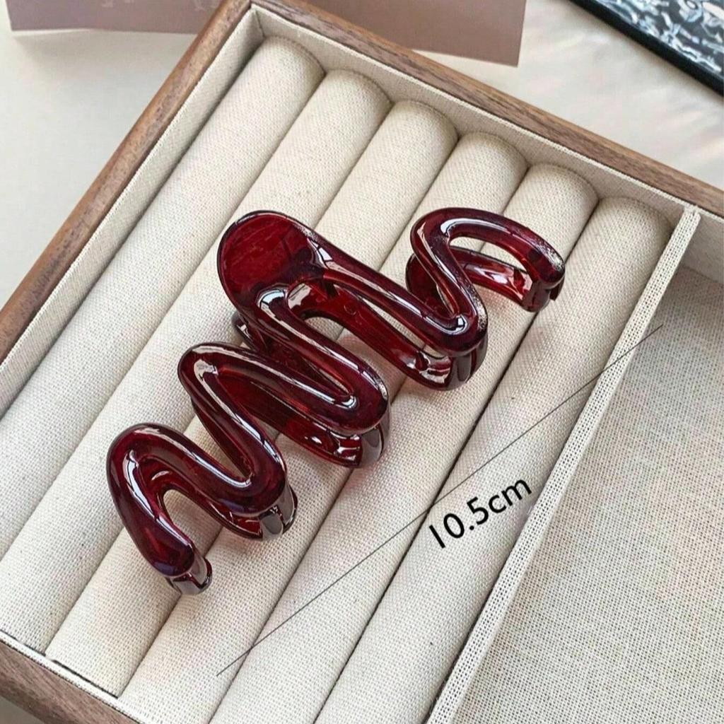 3PCS Premium Feeling Wave Shark Clip Hair Clip Female Back of Head Plate Hair Clip Large Grab Clip Hair Clip Headdress Hair Grip