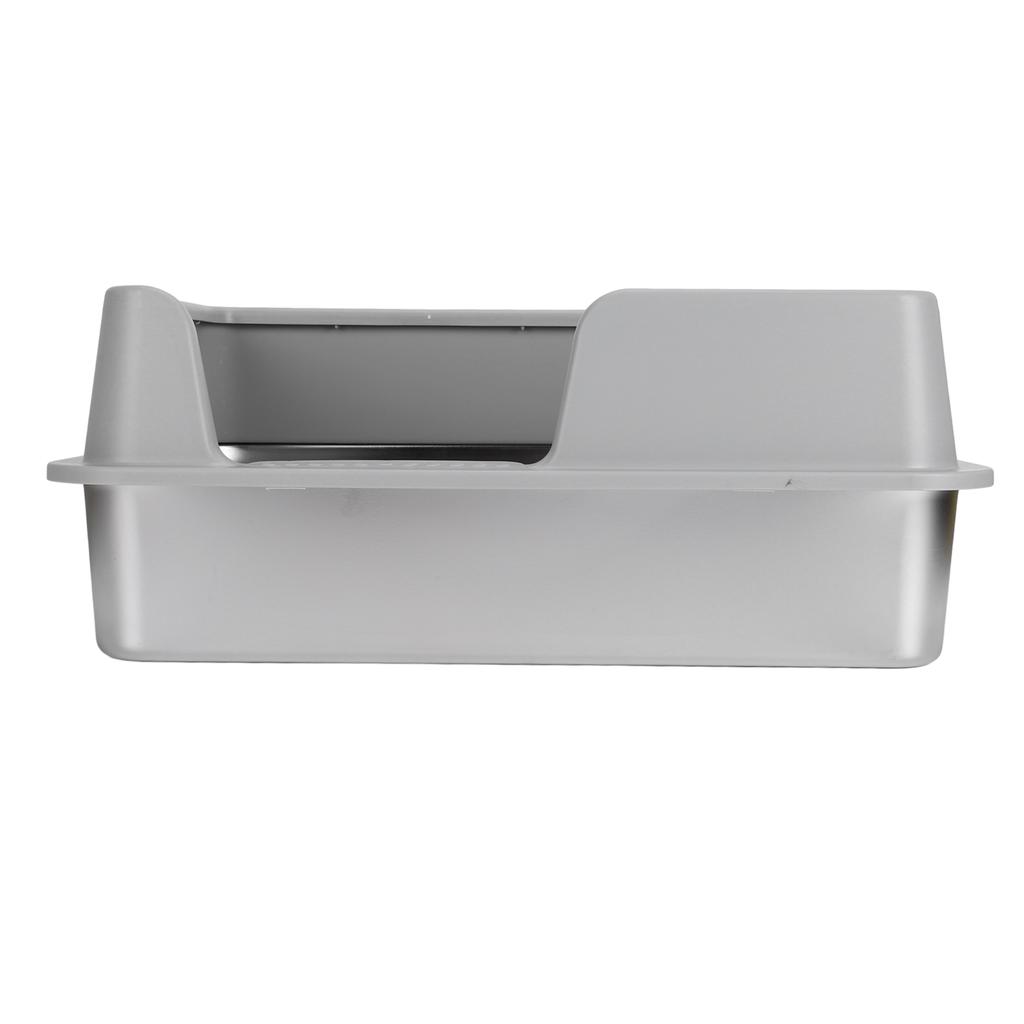 Stainless Steel Litter Box High Sides Anti Splashing Easy To Clean Enclosed Cat Litter Box for Small Medium Cats