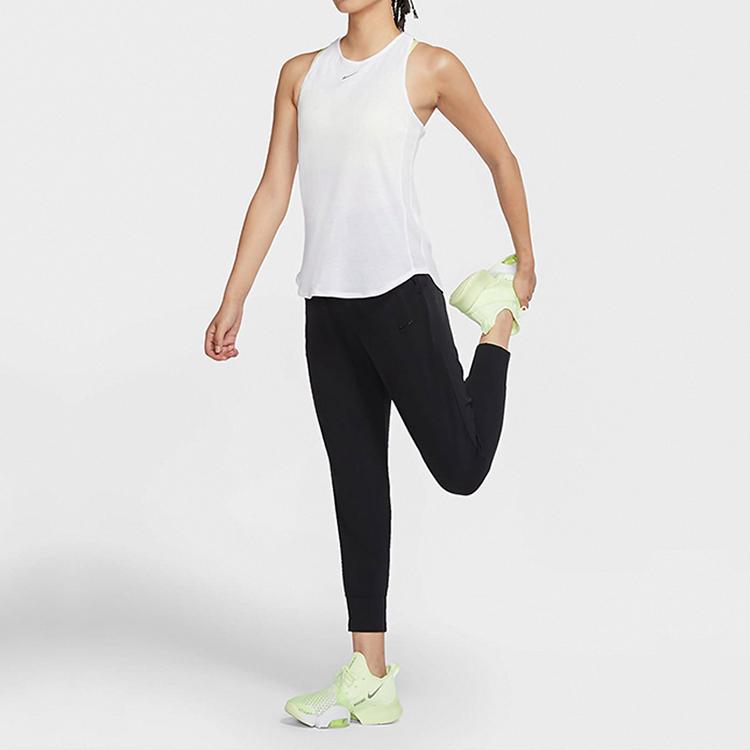 Nike Quick-Drying Drawstring Casual Sports Pants Women Bottoms Black CU4612-010