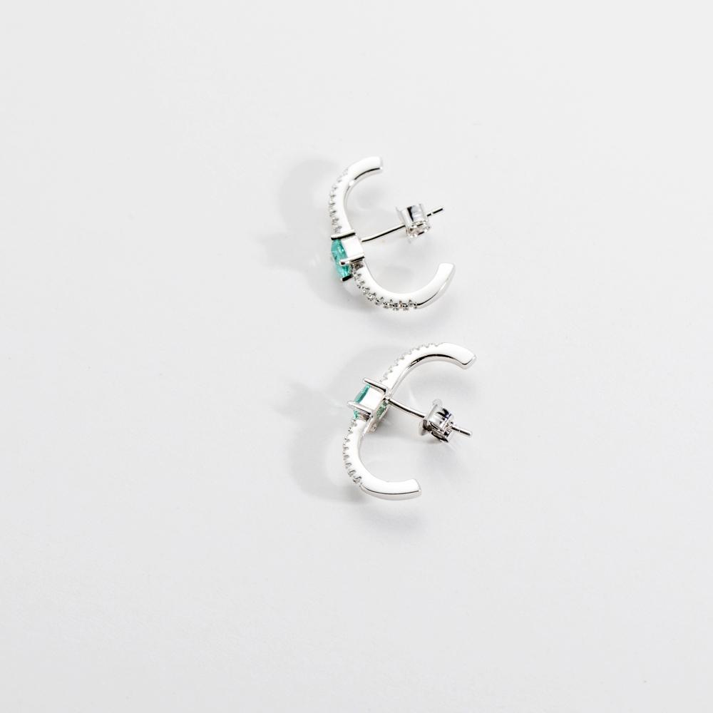 ANDYWEN 925 Prata Esterlina Ouro Quadrado CZ Hoop Piercing Brinco Mulheres Luxo Jóias Finas Presente Luxo Clipes Festa