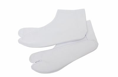 Kuruwa Tabi Warm Calico Tabi Socks with Kohaze In Socks Flannel-Lined Silver-White Four-Piece (White Cotton) [Made Japan] (30cm)