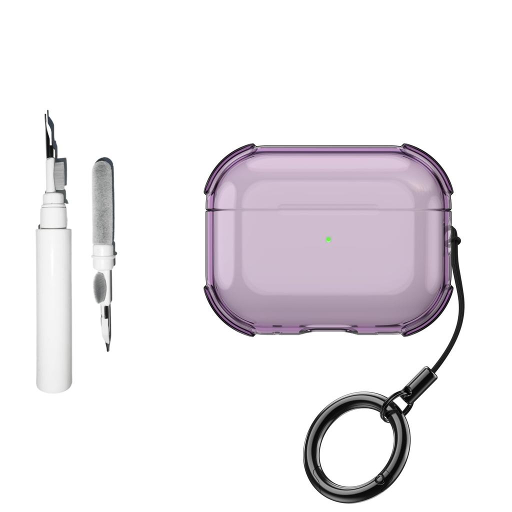 For AirPods Pro 3rd Generation Case 2025 Soft TPU with Ring Keychain &Cleaner Kit Accessories Protecitve Cover For AirPods Pro 3