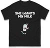 Funny Couples Matching Christmas T Shirt Milk Cookie Matching Rude T Shirt