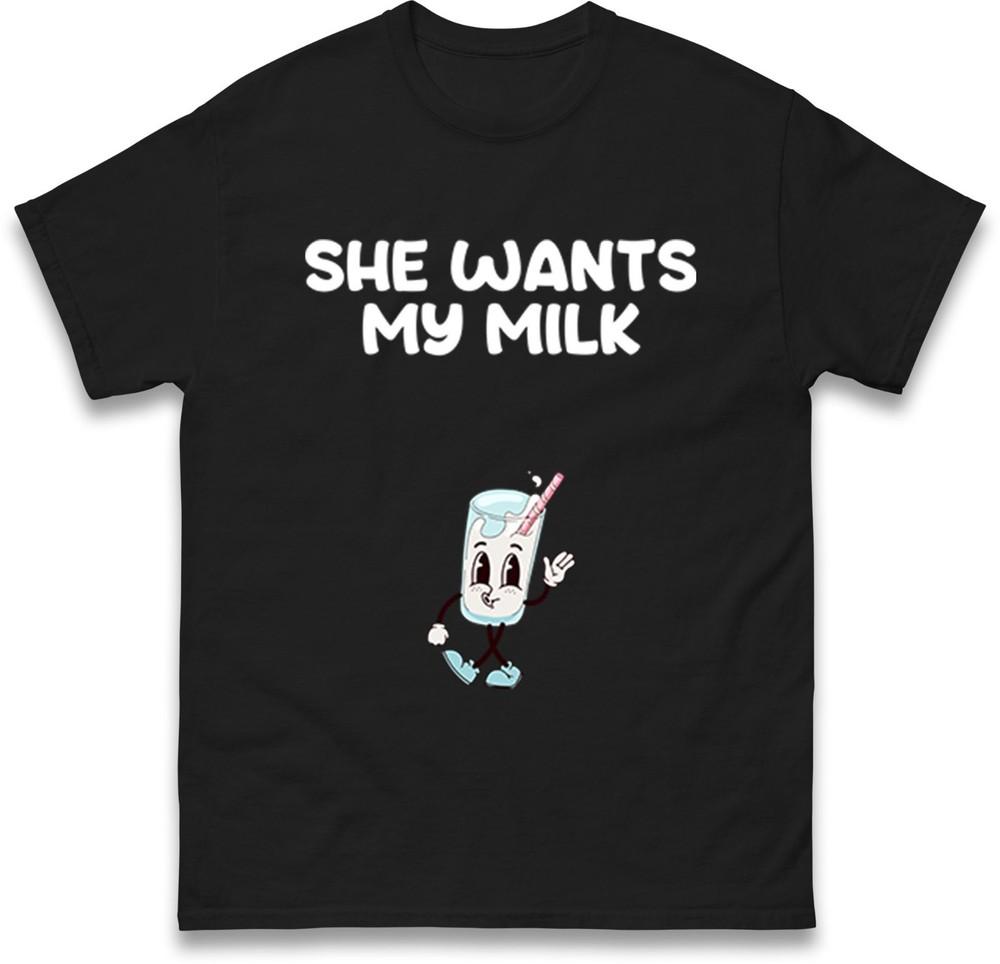 Funny Couples Matching Christmas T Shirt Milk Cookie Matching Rude T Shirt
