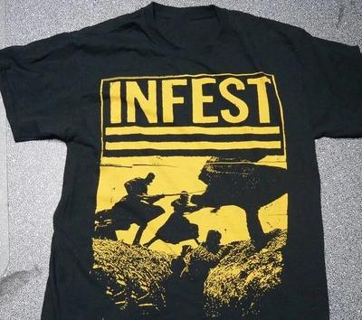 T-shirt Infest hardcore band ablum 100% Cotone Magliette Uomo Top dalla S alla 5XL 2F1077