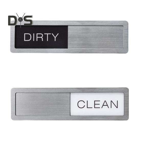 Clean Dirty Dishwasher Magnet Easy-to-Slide Strong Magnet Sign Kitchen Clean Dirty Sign for Home Restaurants Dishwasher