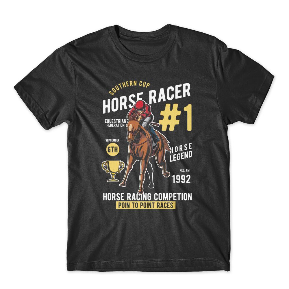 

Horse Racer T-Shirt 100% Cotton Premium Tee NEW 2XL