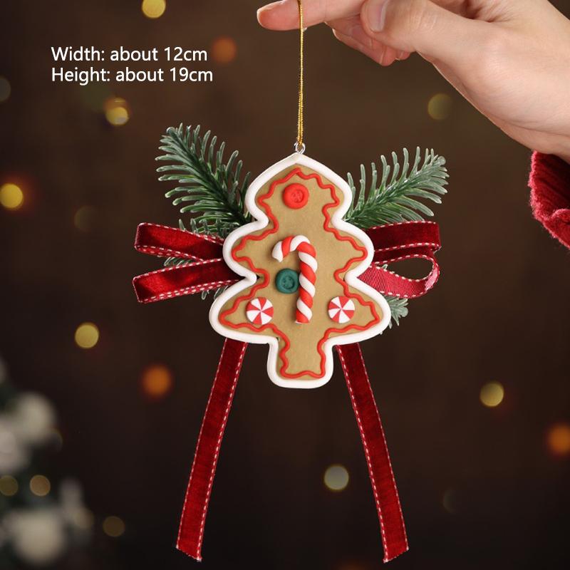 Christmas Decorations Wooden Snowmen Santa Claus Reindeer Door Hanging Ornament XmasTree Indoor Scene Layout Home New Year Decor