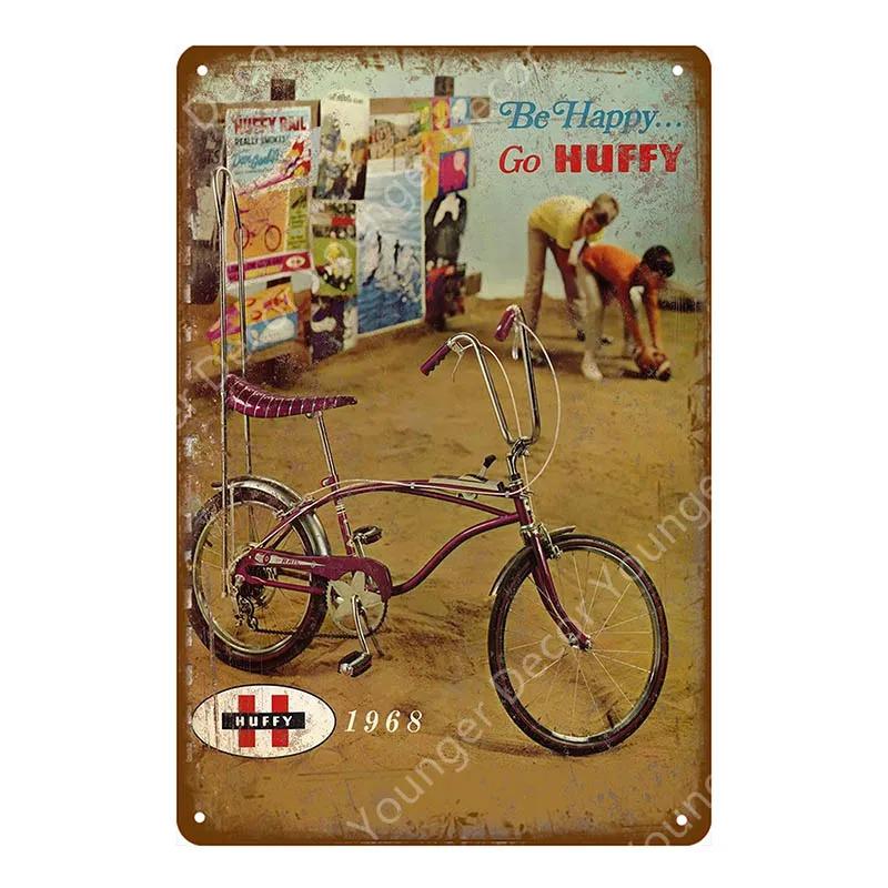 Ride Bicycle Metal Tin Signs Motor Cycling Riding Bike Vintage Poster Bar Pub Club Home Room Decor Wall Sticker Plaque YJ210