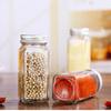 Glass Spice Jars with Metal Lids Salt Pepper Shaker Spice Seasoning Containers Spice Organizer Kitchen Spice Jar Set 120ML