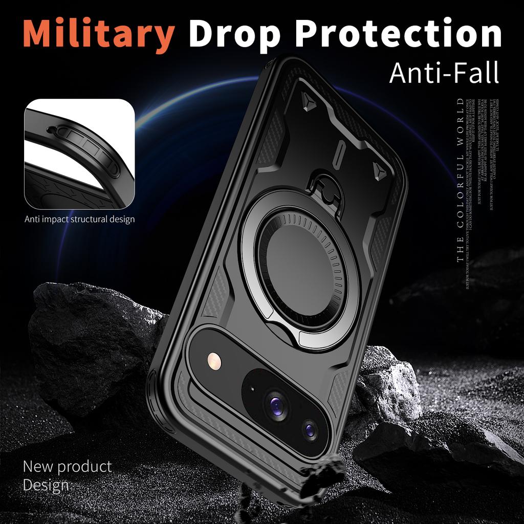 Ring Case for Google Pixel 10 Pro XL 9A Pixel 9 Pro 5G Pixel10 Pixel9 Pixel9A Wireless Charging Stand Holder Cover