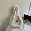 Large-capacity Plush Bag, Fashionable and High Appearance Level Tote Bag, Handbag, Furry Shoulder Bag