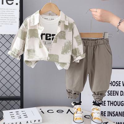 Kids Casual Long-Sleeve Set, Comfortable Daily Wear Outfits