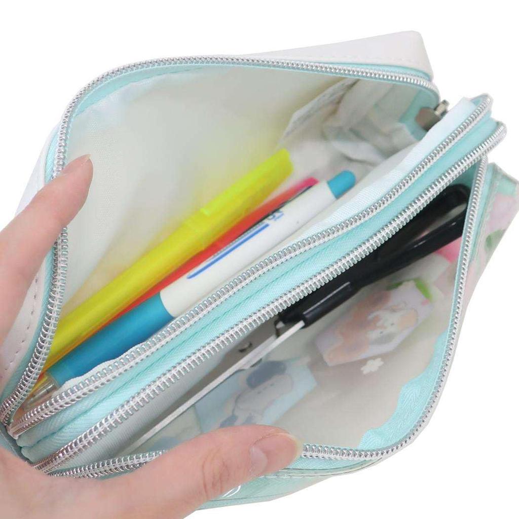 Kamiojapan Twin Zipper Pencil Case, 225570, Odango Design