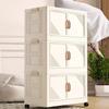 Foldable Storage Cabinet for Home: Snack, Toy, and Clothes Organizer