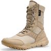 Men's Tactical Summer Desert High-Top Combat Boots - Shock Absorbing, Breathable, Military-Inspired Footwear.
