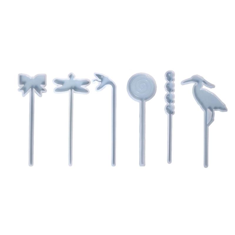 Butterfly Dragonfly Hairpin Molds Hair Stick Silicone Molds Headdress Hair Pin Epoxy Resin Casting Mold Jewelry Making DIY Craft
