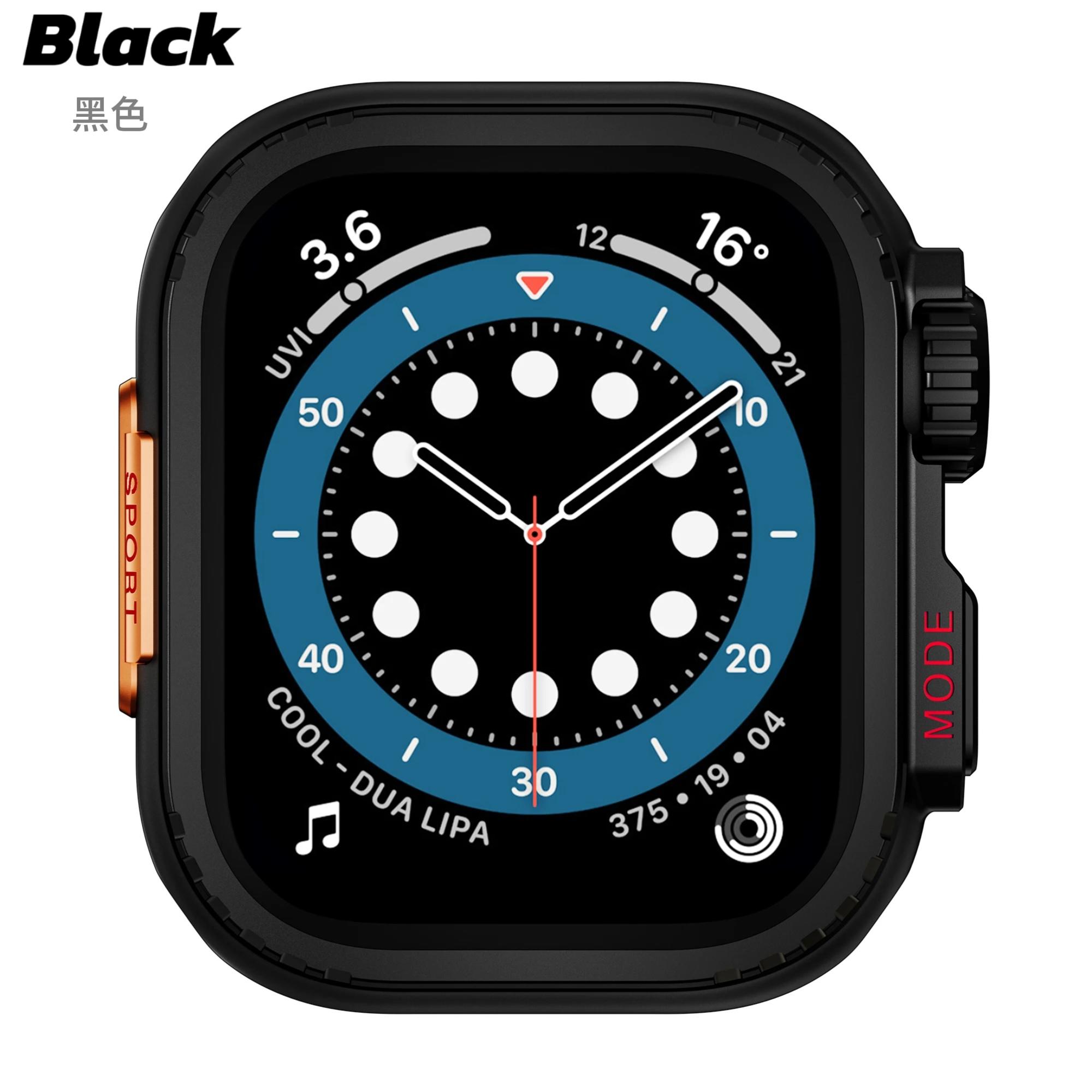 

Металлический чехол для Apple Watch 45 мм, металлический корпус для IWatch Series 9, 8, 7, 6, 5, 4, 3 SE, металлический защитный бампер, рамка 44 мм For Apple Watch 45mm